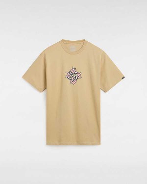 Beige Men Vans Orbits T Shirts NZ | VN5203487