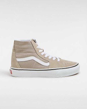 Beige Men Vans Sk8-Hi Tapered Sneakers NZ | VN7503169