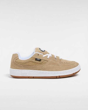 Beige Men Vans Speed LS Skate Shoes NZ | VN7402869