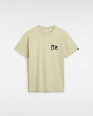 Beige Men Vans Varsity T Shirts NZ | VN3275164