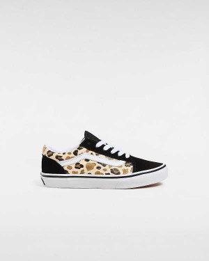 Black Kids' Vans Old Skool (8-14 Years) Sneakers NZ | VN6142057