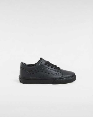 Black Kids' Vans Old Skool (8-14 Years) Sneakers NZ | VN6409283