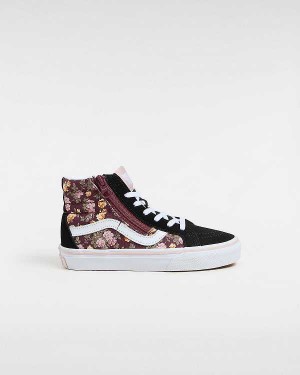 Black Kids' Vans SK8-Hi Reissue Side Zip (4-8 years) Sneakers NZ | VN3091625