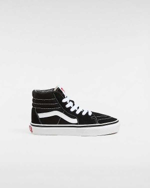 Black Kids' Vans Sk8-Hi (4-8 years) Sneakers NZ | VN0547329