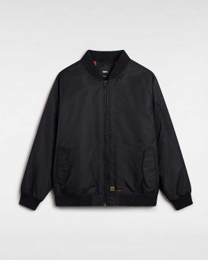 Black Men Vans Copley Bomber Jackets NZ | VN9735208