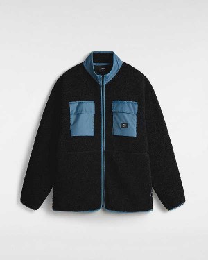 Black Men Vans Debrusk Loose Sherpa Sweatshirt NZ | VN1504639