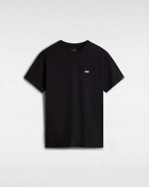 Black Men Vans Left Chest Logo T Shirts NZ | VN5163409