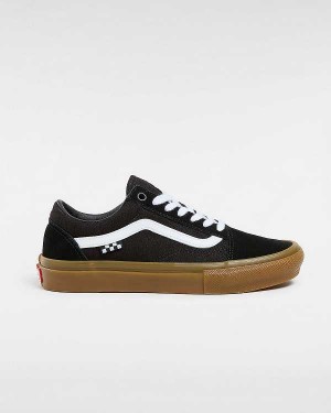 Black Men Vans Old Skool Skate Shoes NZ | VN5796420