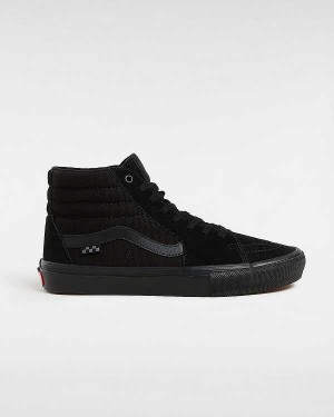 Black Men Vans Sk8-Hi Skate Shoes NZ | VN9510437