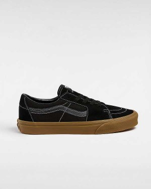 Black Men Vans Sk8-Low Sneakers NZ | VN0652817