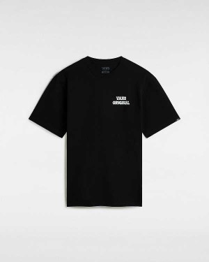 Black Men Vans Skull Void Classic T Shirts NZ | VN0243865