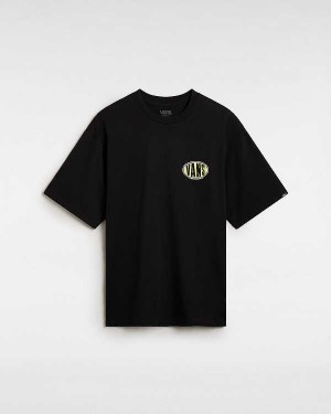 Black Men Vans Spray On T Shirts NZ | VN7351642