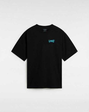 Black Men Vans V Hand Loose T Shirts NZ | VN6943801