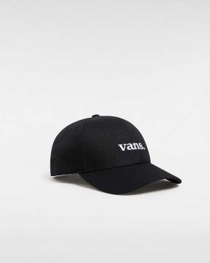 Black Unisex Vans 66 Structured Jockey Hats NZ | VN8421593