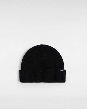 Black Unisex Vans Core Basics Beanie NZ | VN9128073