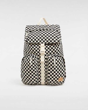 Black Unisex Vans Field Trippin Backpacks NZ | VN8276043