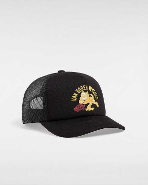 Black Unisex Vans GFX Curved Bill Hats NZ | VN2863041