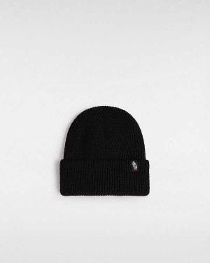 Black Unisex Vans Original Shallow Cuff Beanie NZ | VN7530469