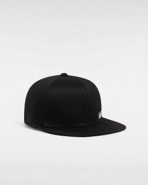 Black Unisex Vans Splitz Flexfit Hats NZ | VN9421867