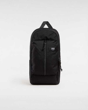 Black Unisex Vans Warp Crossbody Bag NZ | VN6804527