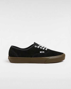 Black Women Vans Authentic Hairy Suede Sneakers NZ | VN6350987