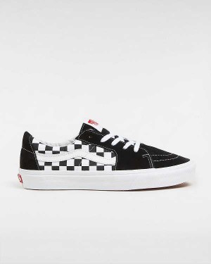 Black Women Vans Canvas/Suede SK8-Low Skate Shoes NZ | VN2897354