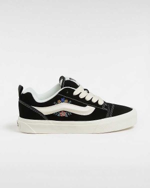 Black Women Vans Knu Skool Sneakers NZ | VN2048695