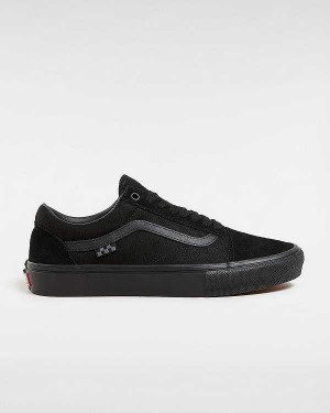 Black Women Vans Old Skool Skate Shoes NZ | VN9508261