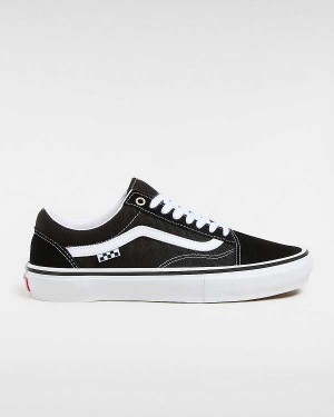 Black Women Vans Old Skool Skate Shoes NZ | VN0796825