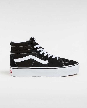 Black Women Vans Suede Sk8-Hi Platform 2.0 Sneakers NZ | VN7358642