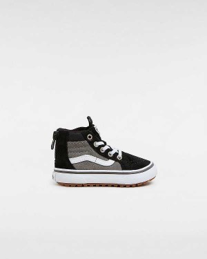 Black / Grey Kids' Vans MTE Sk8-Hi Zip (1-4 Years) Sneakers NZ | VN0634289