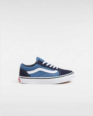 Blue Kids' Vans Old Skool (4-8 Years) Sneakers NZ | VN7986510