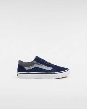 Blue Kids' Vans Old Skool (8-14 Years) Sneakers NZ | VN2175840