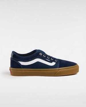 Blue Men Vans Chukka Low Sidestripe Skate Shoes NZ | VN6350217