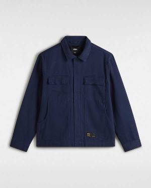 Blue Men Vans Mcavoy Station Jacket NZ | VN4685937