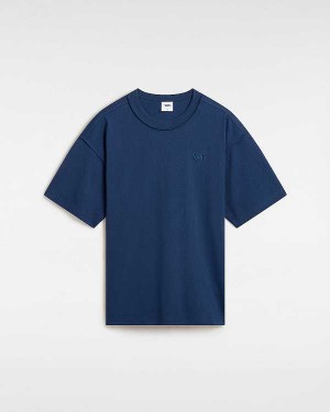 Blue Men Vans Premium Short Sleeve T Shirts NZ | VN7139826