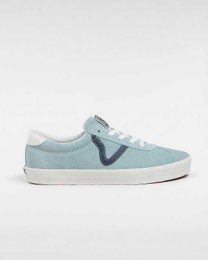 Blue Men Vans Sport Low Suede Sneakers NZ | VN3968170