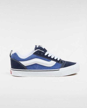 Blue Women Vans Knu Skool Skate Shoes NZ | VN9805714