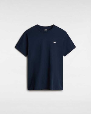 Blue Women Vans Left Chest Logo T Shirts NZ | VN8109735