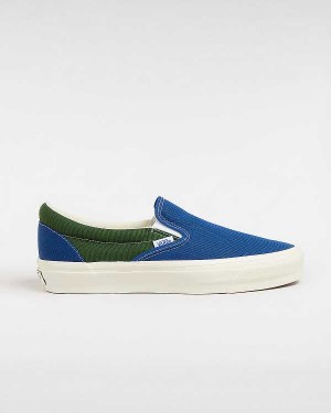 Blue / Green Men Vans Premium 98 Slip On Shoes NZ | VN2983147