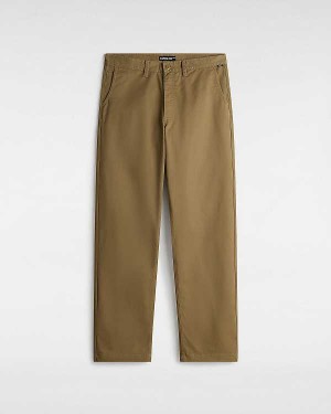 Brown Men Vans Authentic Chino Loose Pants NZ | VN8354601