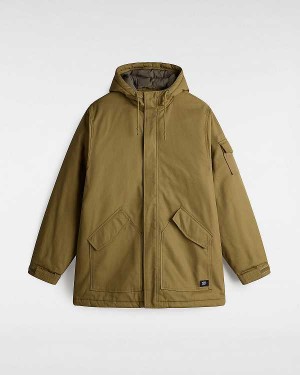 Brown Men Vans Henrique Parka Jacket NZ | VN5180976