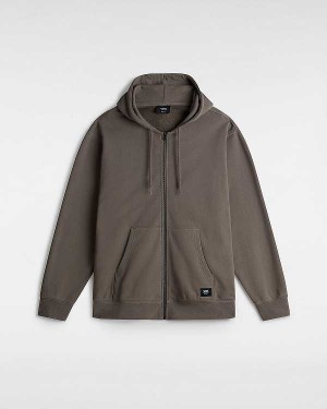 Brown Men Vans Original Standards Loose Hoodie NZ | VN8146739