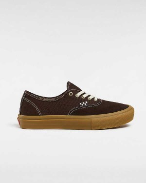 Brown Men Vans Skate Authentic Sneakers NZ | VN7395621