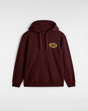 Brown Men Vans Spray On Loose Hoodie NZ | VN1683904