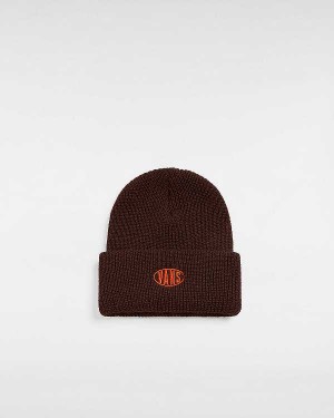 Brown Unisex Vans Spray On Cuff Beanie NZ | VN2830957