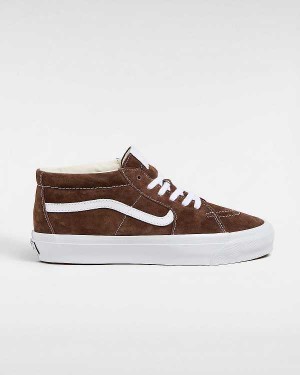 Brown Women Vans Premium Sk8-Mid 83 Sneakers NZ | VN6973205