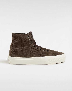 Brown Women Vans Sk8-Hi Tapered Sneakers NZ | VN2645701