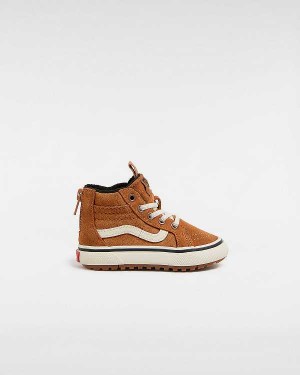 Brown / Orange Kids' Vans MTE Sk8-Hi (1-4 Years) Sneakers NZ | VN6813540