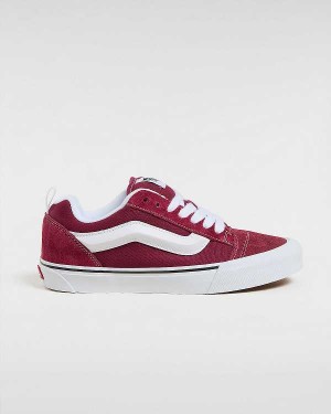 Burgundy Men Vans Knu Skool Sneakers NZ | VN3072196